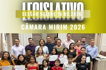Câmara de Vereadores realiza com sucesso a Sessão Solene da Câmara Mirim 2026