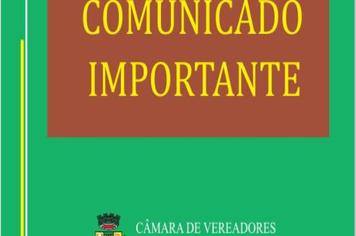 COMUNICADO IMPORTANTE!