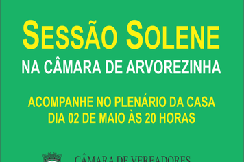 Sessão Solene em Homenagem ao Dia do Trabalhador