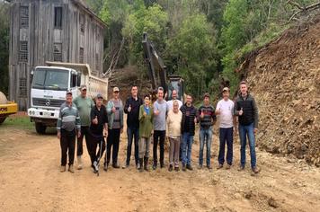 PRESIDENTE DO LEGISLATIVO DE ARVOREZINHA VISITA OBRAS EM ANDAMENTO NO MUNICÍPIO