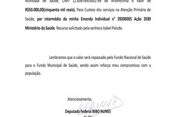 VEREADORES CONQUISTAM EMENDA PARA SAÚDE