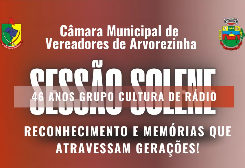 Câmara de Vereadores homenageia os 46 anos do Grupo Cultura de Rádio