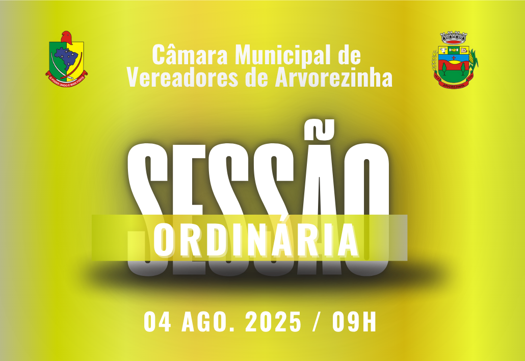 Câmara de Vereadores de Arvorezinha realiza 13ª Sessão Ordinária de 2025 com importantes pautas legislativas e de interesse público
