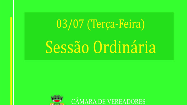 3 Projeto de Lei, 1 Resolução e 1 Requerimento serão apreciados na próxima Sessão Ordinária.