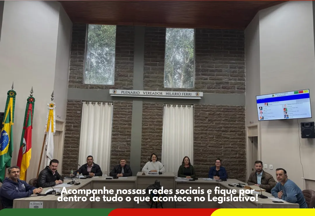 Câmara de Vereadores aprova pauta da Sessão Ordinária desta segunda-feira
